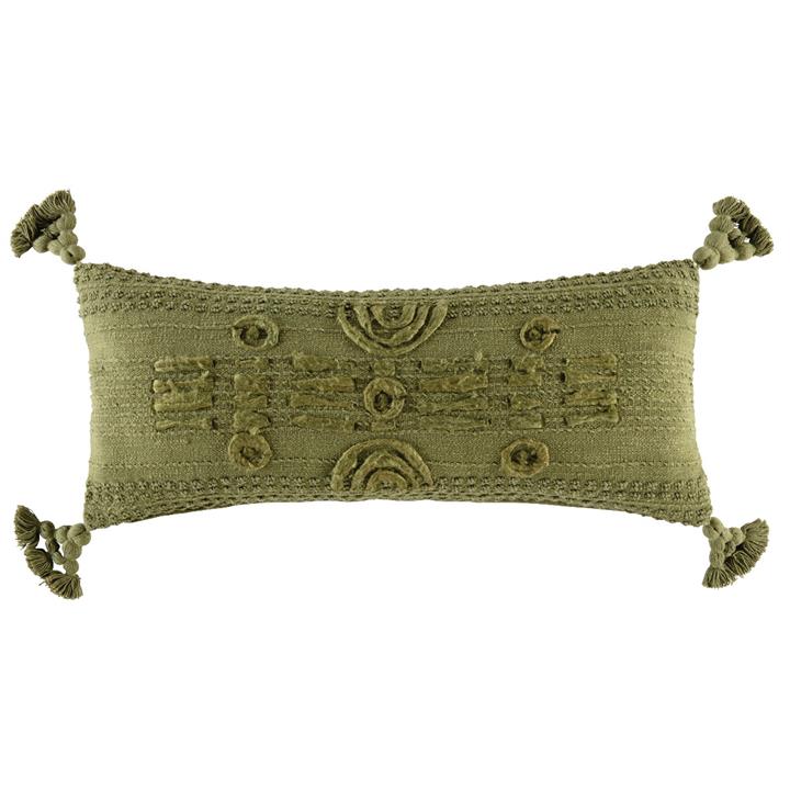 KAS - Salerno Cushion Cover Olive Rectangle