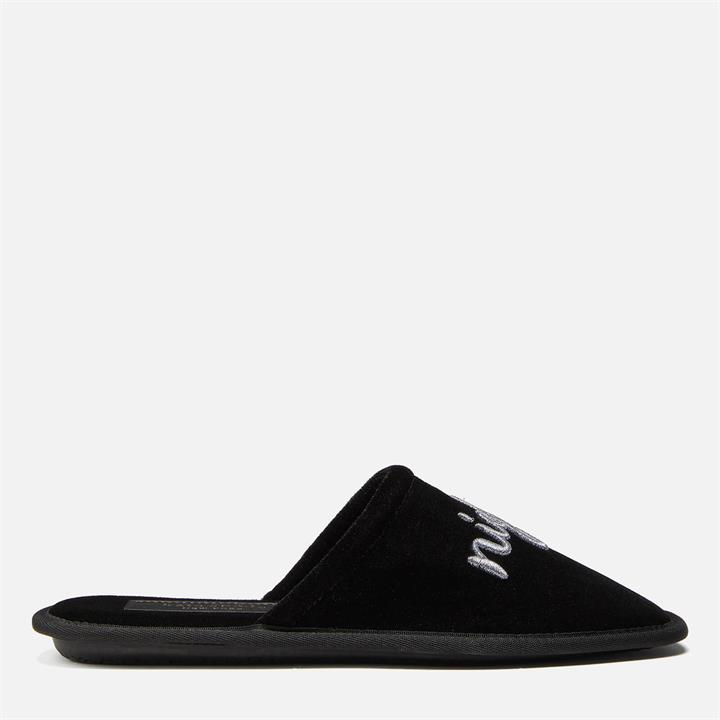 Kate Spade New York Women's Hoo Hoo Velvet Slippers - Black - UK 3