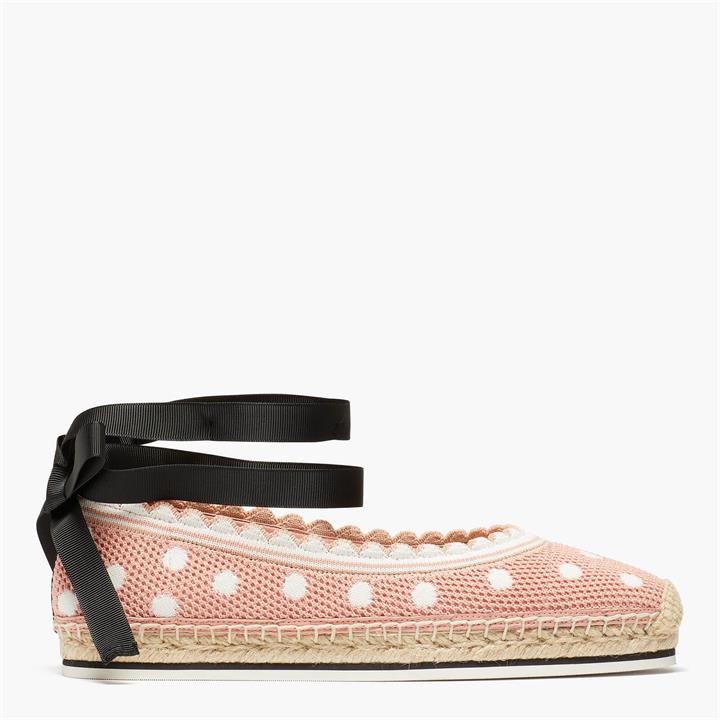Kate Spade New York Women's Knottingham Knitted Espadrilles - Flirty Rose/Optic White - UK 3