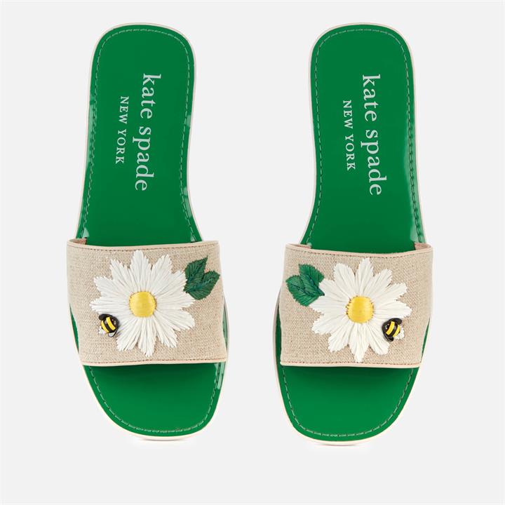 Kate Spade New York Women's Seraphina Flat Mules - Natural - UK 7