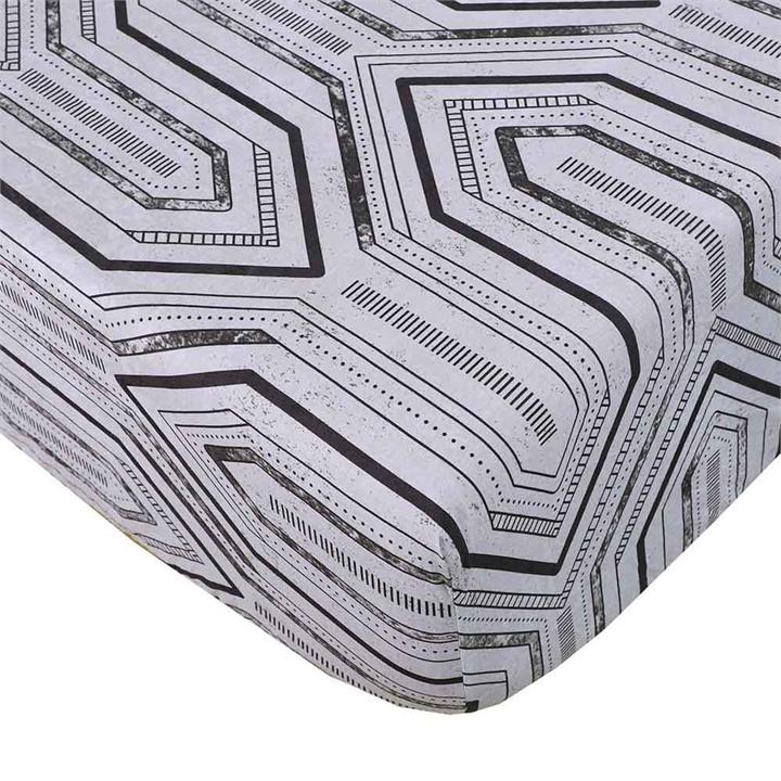 Kb Printed Fitted Sheet Metro