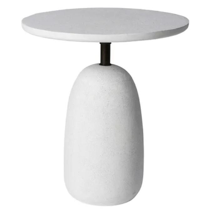 Kellan White Outdoor Side Table