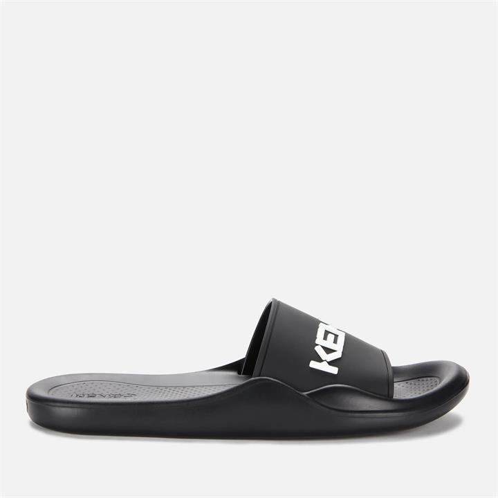 KENZO Women's Logo Pool Slide Sandals - Black - UK 6