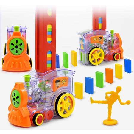 Kids Dominos Set,Domino Train Blocks Set for 2-7 Year Kids