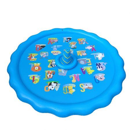 Kids Inflatable Water-Splash Pad Summer Outdoor Kids Sprinkler Mat PVC Round Swimming Pools Inflatable Cushion