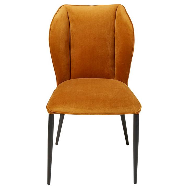 Kiki Chair - Cognac Velvet- Easy Clean