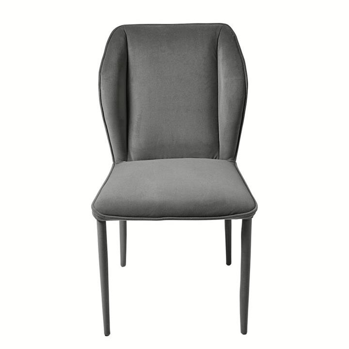 Kiki Chair- Dove Grey Velvet- Easy Clean