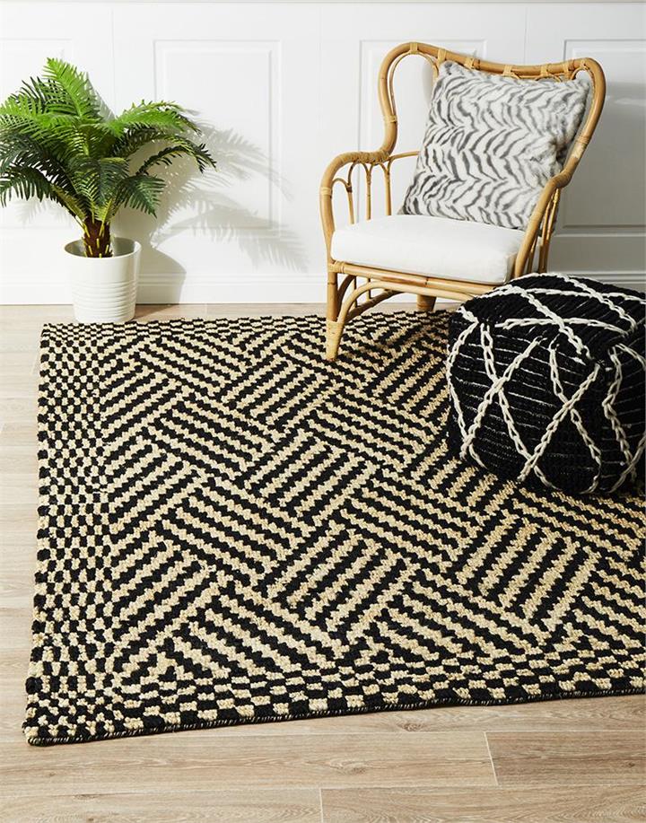 Kimi Hand Woven Tribal Jute Rug 280X190cm