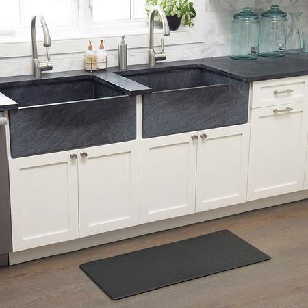 Kitchen Rugs Kitchen Mat Cushioned Anti-Fatigue Kitchen Rug for Kitchen, Floor Home, Office, Sink(1PCS 45X75cm)