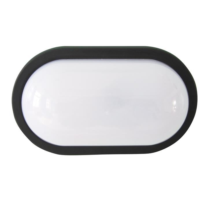 Kombi Led Oval Bulkhead Black 4000K