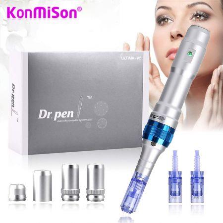 Konmison Electric Dr.Pen A6 Permanente Microblading Tattoo Needles Pen Makeup Machine Eyebrows Eyeliner Lips Micro Needling Tool