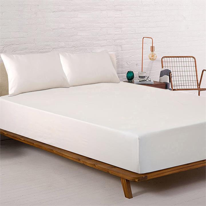 Ksb Plain Dyed Fitted Sheet Cream