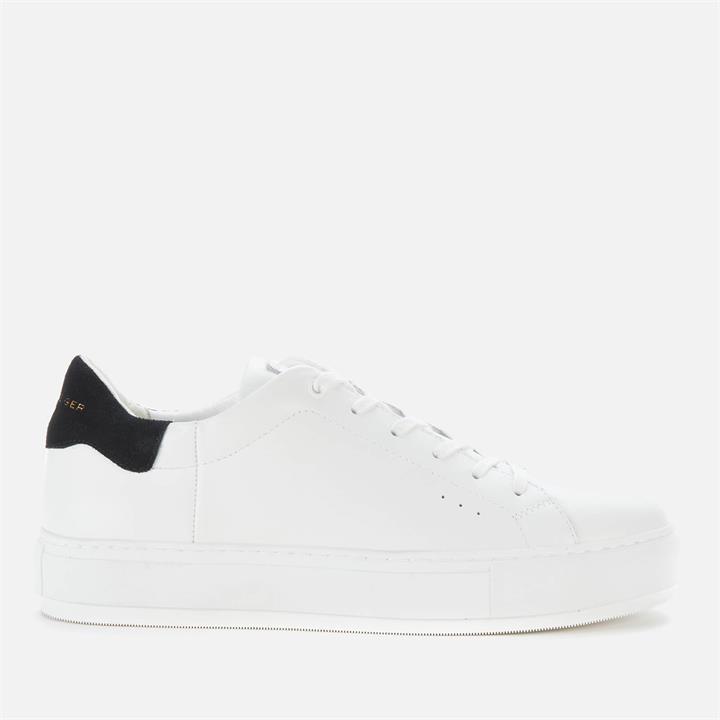Kurt Geiger London Men's Laney Leather Cupsole Trainers - White - UK 7