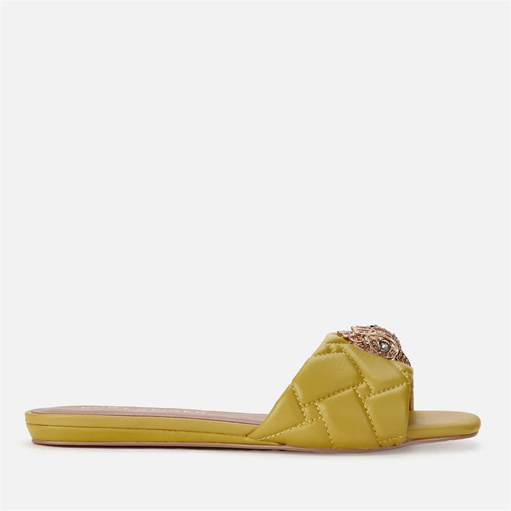 Kurt Geiger London Women's Kensington Leather Mule Sandals - Lime - UK 3
