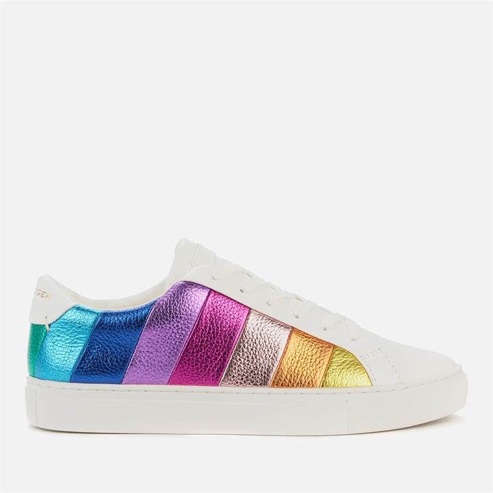 Kurt Geiger London Women's Lane Stripe Leather Cupsole Trainers - Multi - UK 7