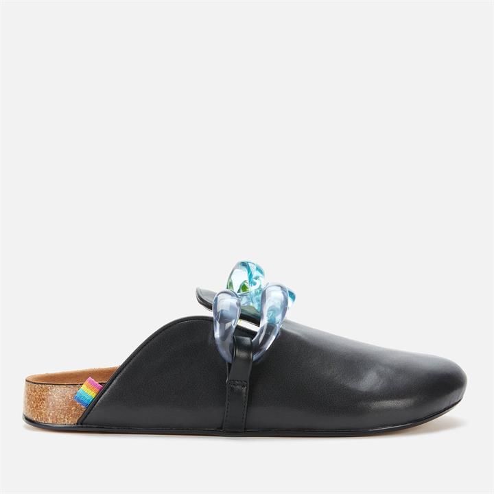 Kurt Geiger London Women's Ozark Chain Leather Mules - Black - UK 3