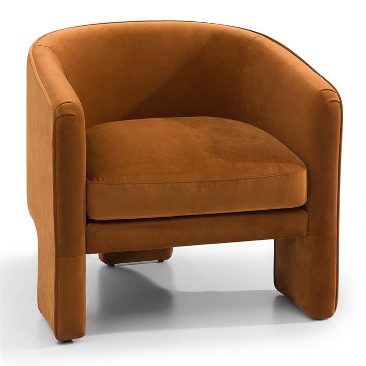 Kylie Occasional Chair - Caramel Velvet