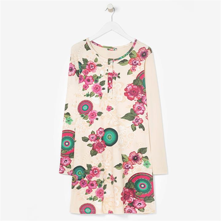 L Desigual LS Nighdress Sweet Mandala