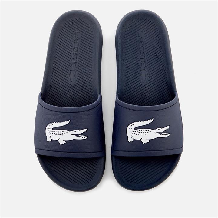 Lacoste Men's Croco Slide 119 1 Sandals - Navy/White - UK 9