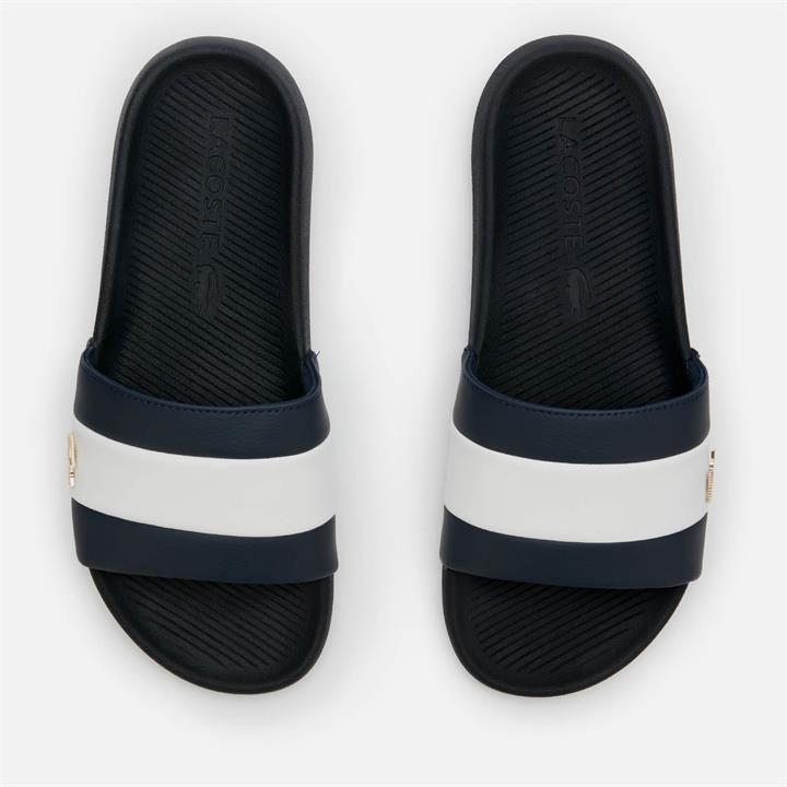Lacoste Men's Croco Slide 120 Slide Sandals - Navy/White - UK 7