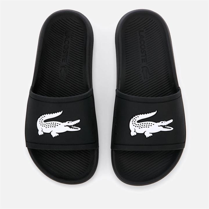 Lacoste Women's Croco Slide 119 3 Sandals - Black/White - UK 6