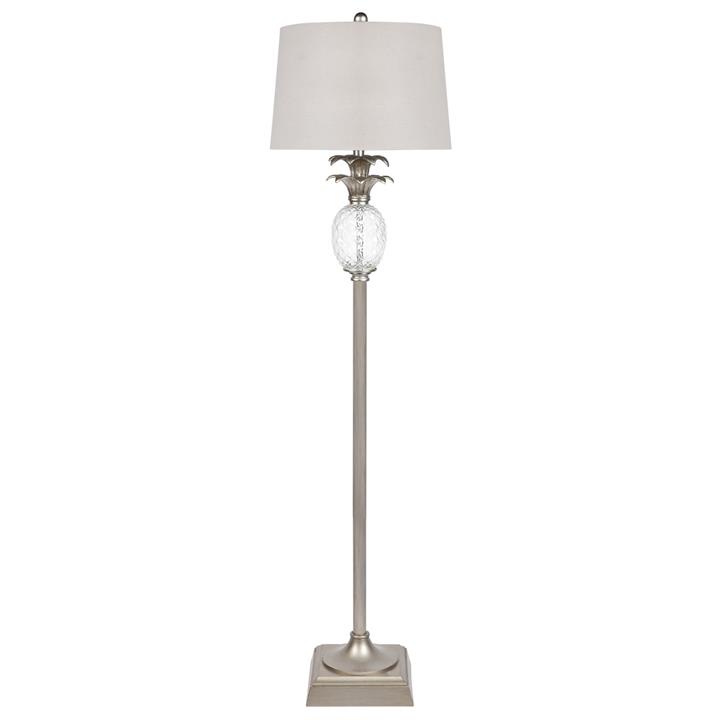 Langley Floor Lamp - Antique Silver