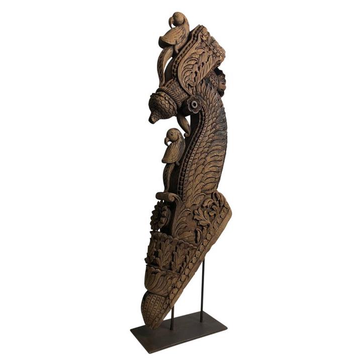 Large Indian Vintage Bird Carving