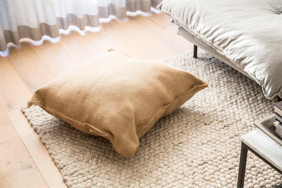 Large Jute 75cm Cushion - Natural