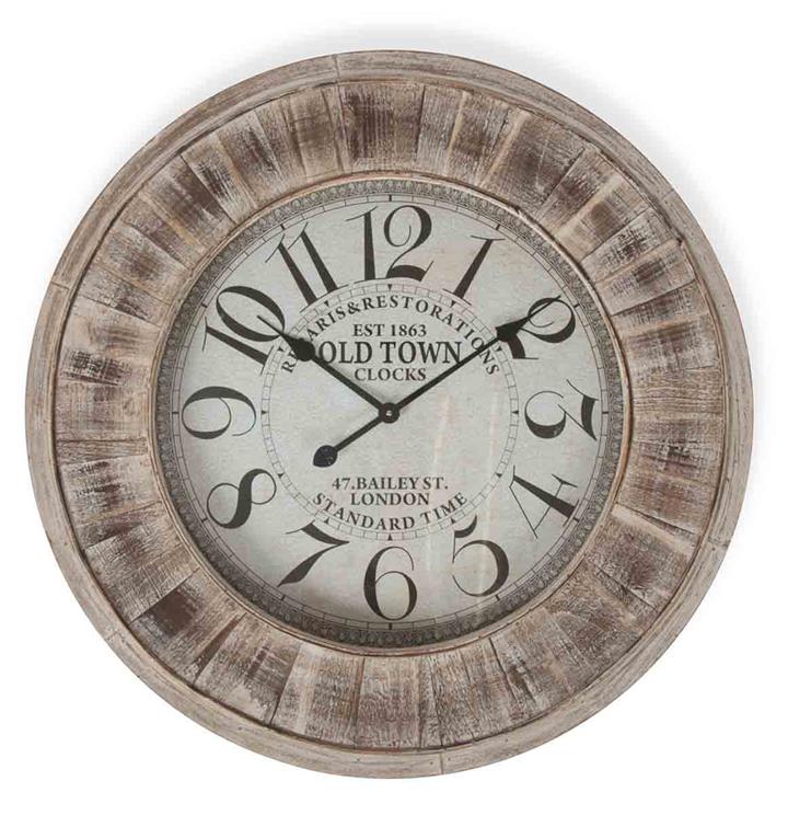Large Wooden Wall Clock