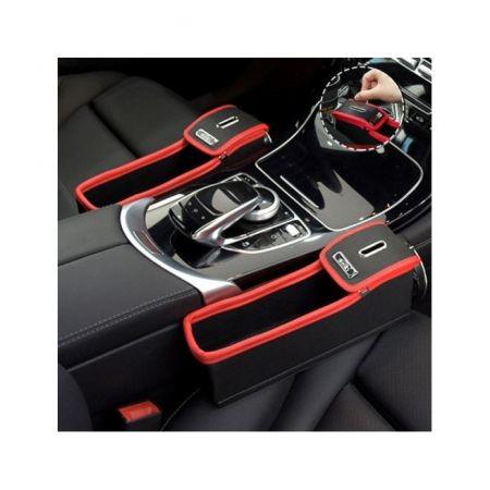 Leather Car Storage Bag Box Money Pot Beverage Holder Car Seat Pocket Organizer
