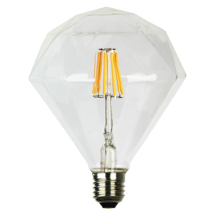 Led Filament Diamond E27 4W 2700K Clear