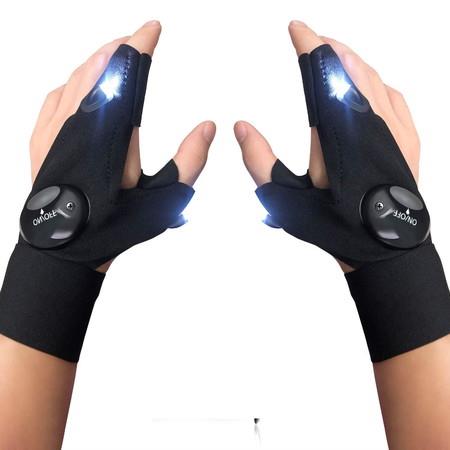 LED Flashlights Gloves Perfect for Handyman, Camping, Fishing