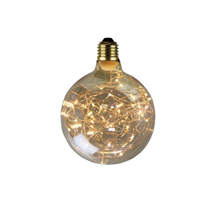 Led G125 Wire / Amber / Dimmable 2W / E27 / 2700K