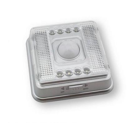 LED Infrared Sensor Motion Activated White Light - Silver