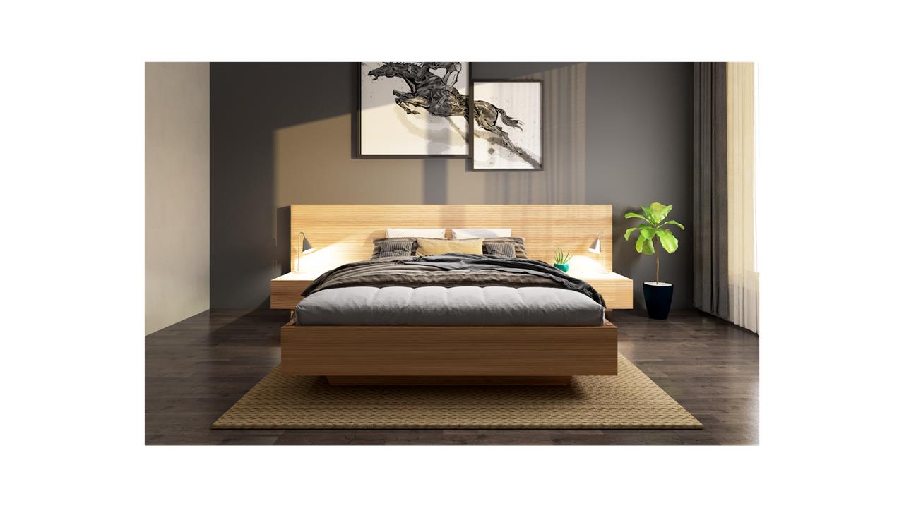 Ledge custom timber platform bed frame