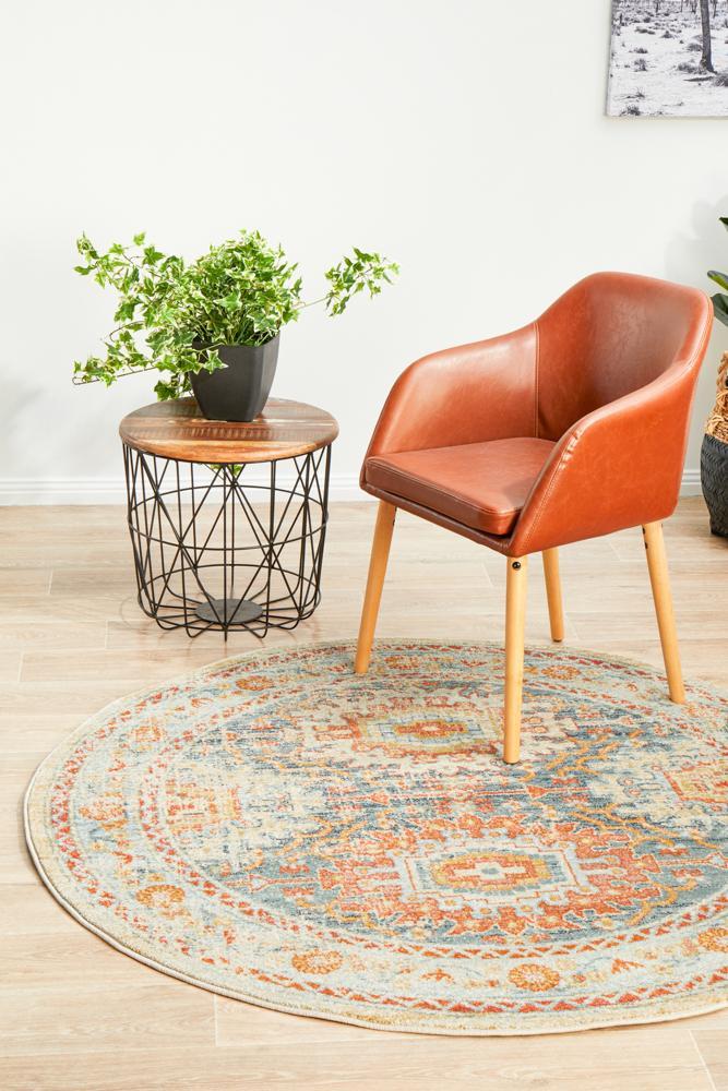 Legacy 853 Blue Round Rug 240X240CM