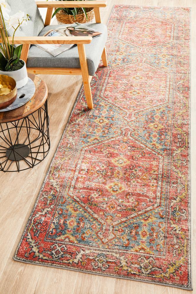 Legacy 856 Crimson Runner Rug 400X80CM
