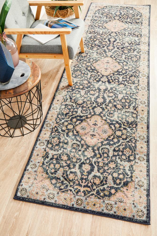 Legacy 858 Midnight Runner Rug 400X80CM