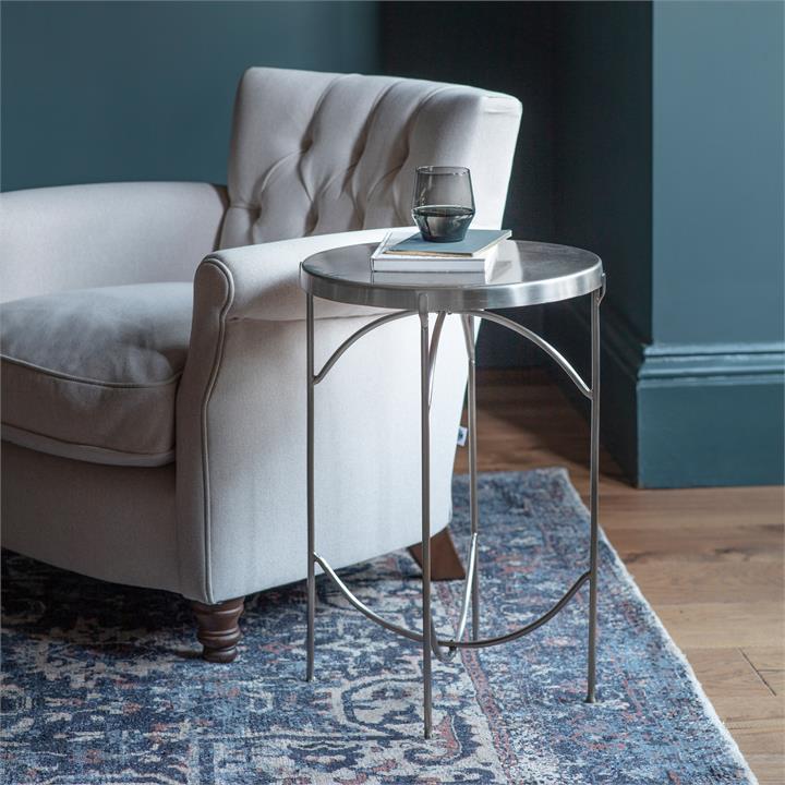 Lenci Side Table Nickel