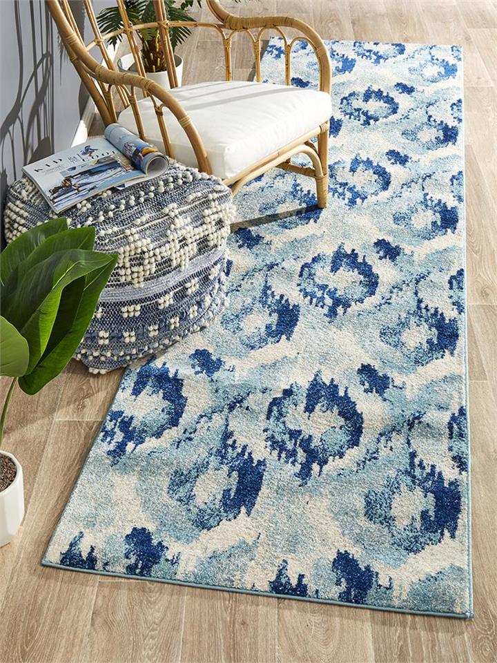 Lesley Whimsical Rug Blue 500X80cm