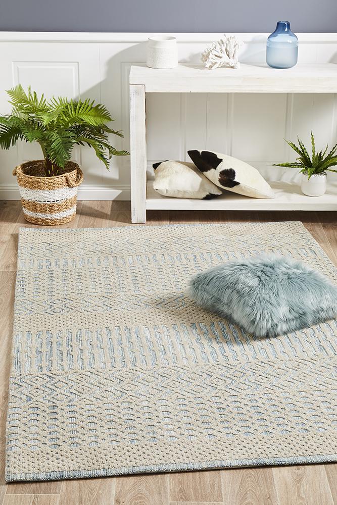 Levi Brook Blue Green Rug 225X155CM