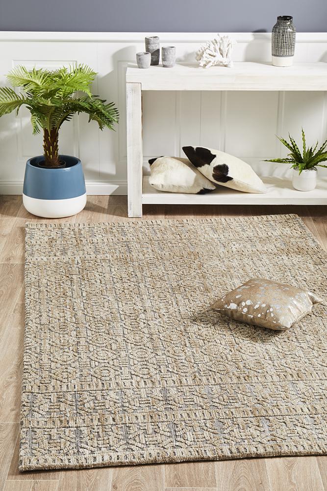 Levi Hannah Natural Grey Rug 225X155CM
