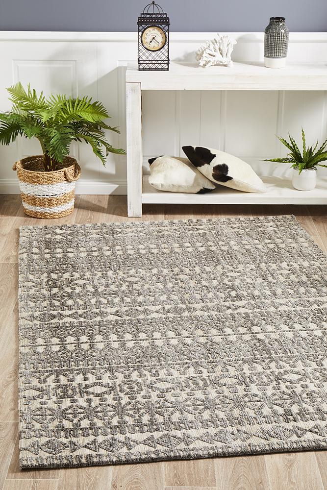 Levi Jemma Natural Grey Rug 280X190CM