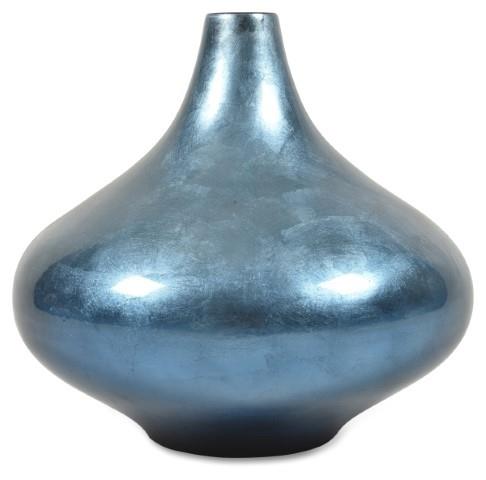 Lge Squat Vase Blue Ombre