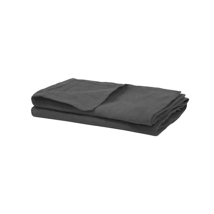 Linen 2pc Napkin Set 45x45cm Charcoal