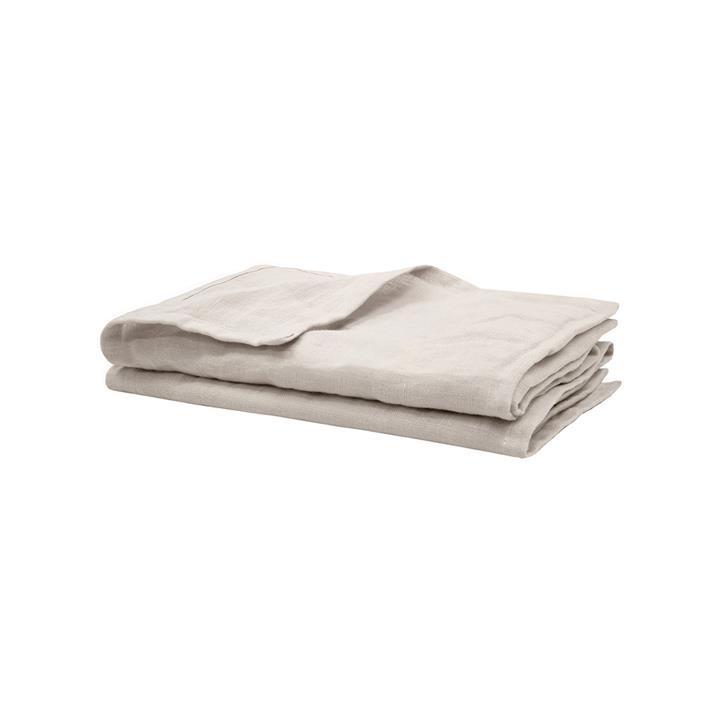 Linen 2pc Napkin Set 45x45cm Pebble