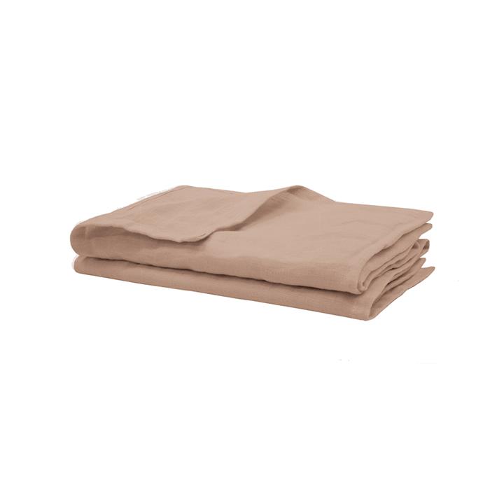 Linen 2pc Napkin Set 45x45cm Tea Rose