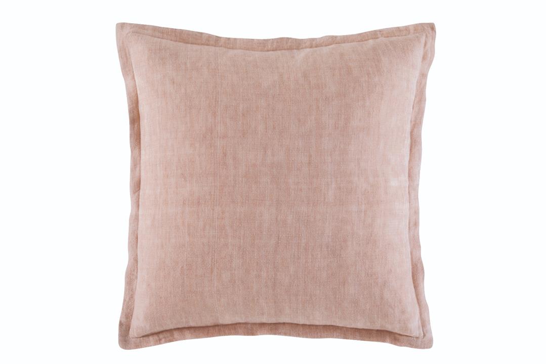 Linen Cushion  50x50  -  Blush  Square