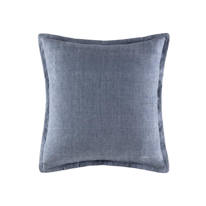 Linen Cushion  50x50  -  Denim  Square