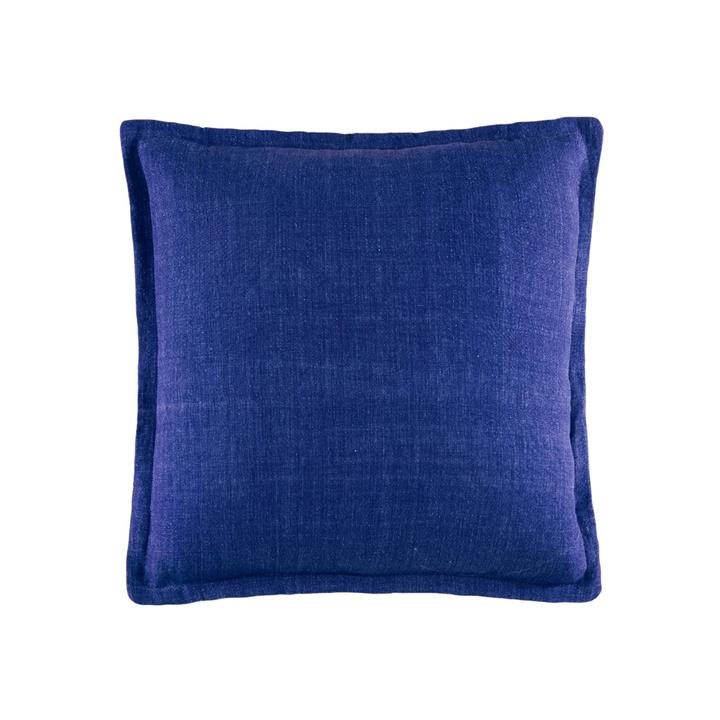 Linen Cushion  50x50  -  Electric Blue  Square